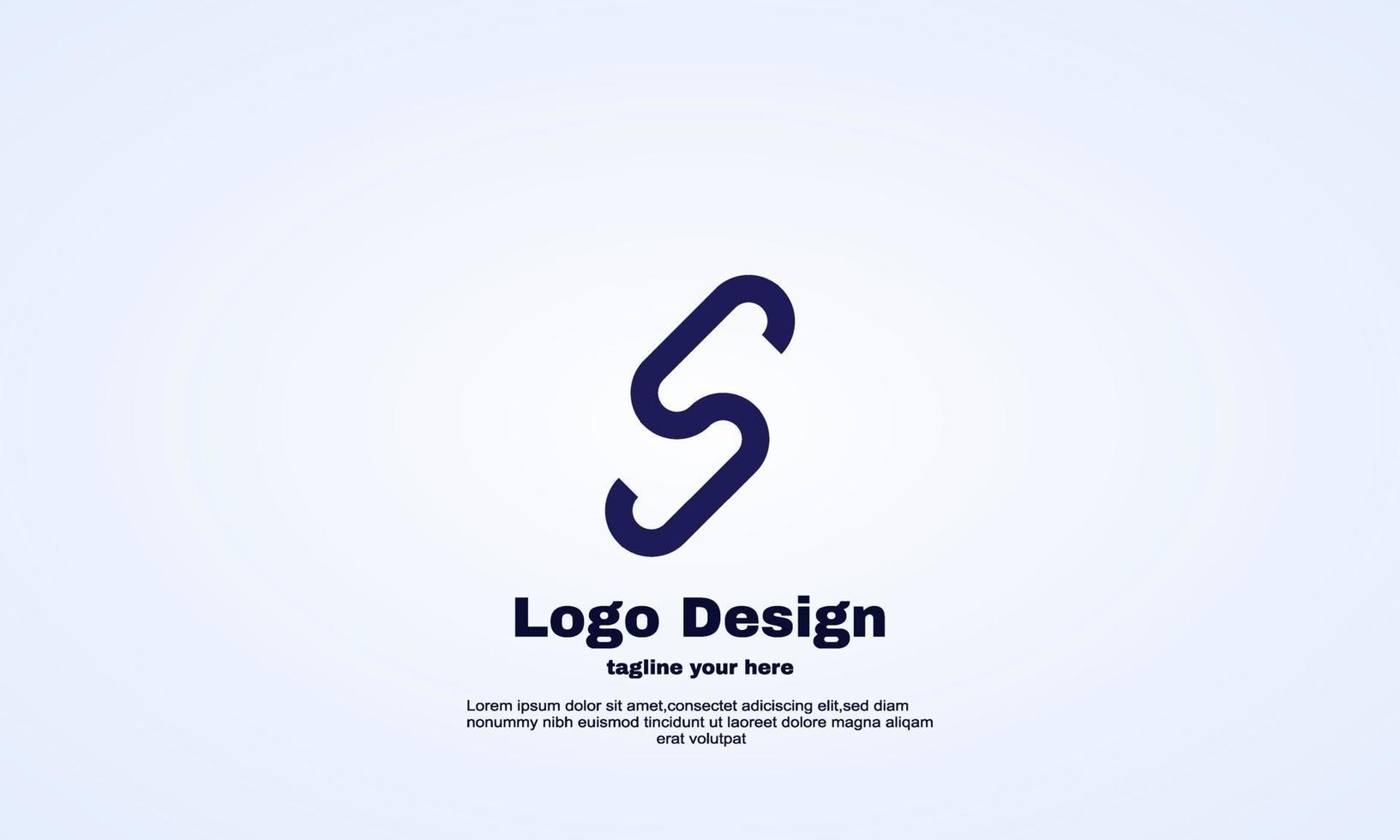 vector initial s logo design ready use