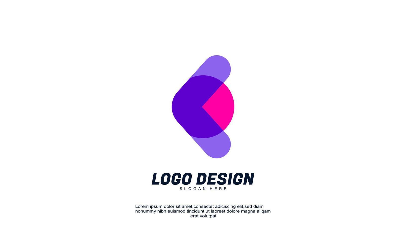 stock abstract creative modern icon design logo elements best for company identity and logotypes vector