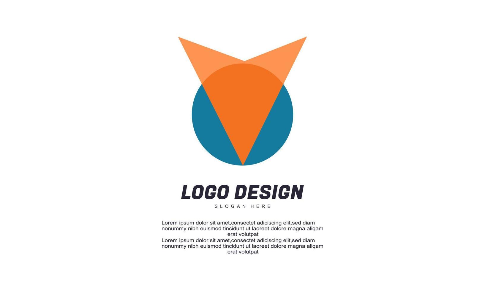 logotipos de empresas y medios de comunicación creativos abstractos vector