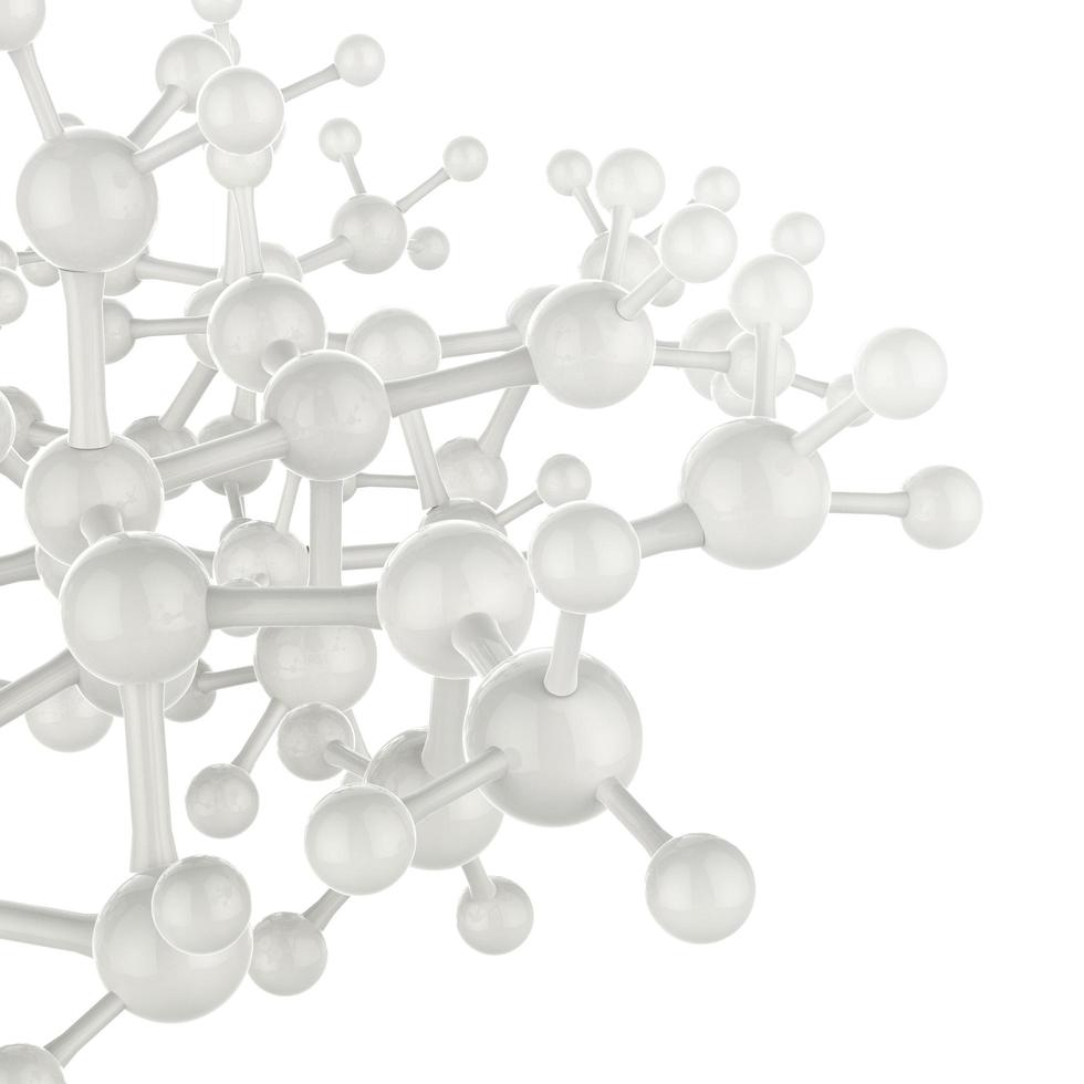 Abstract 3d molecules medical photo