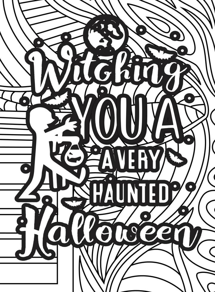 Halloween Coloring page design. coloring page design. pattern coloring ...