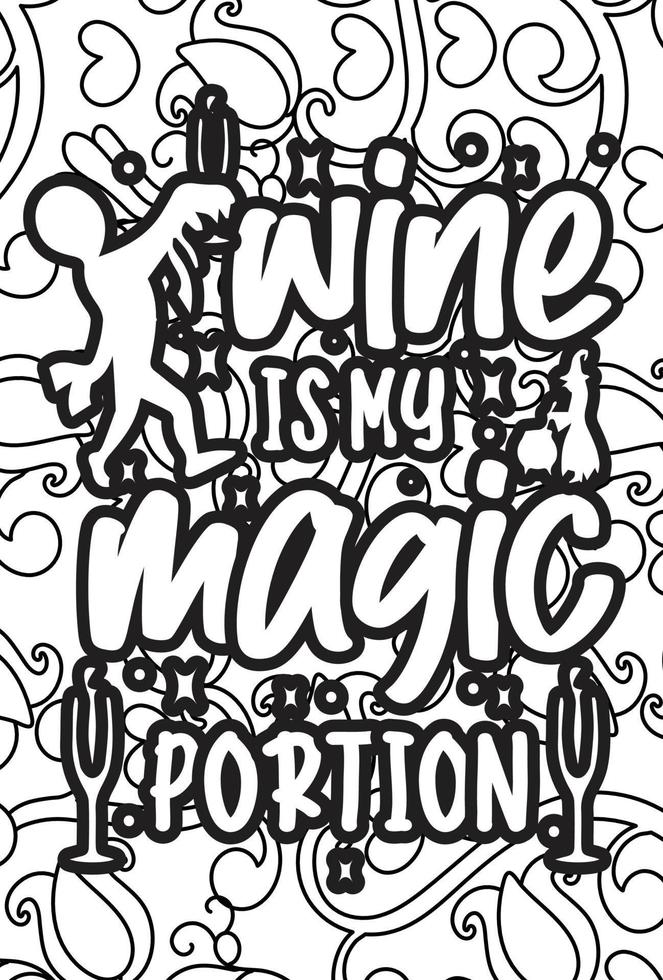 Halloween Coloring page design. coloring page design. pattern coloring page design. vector
