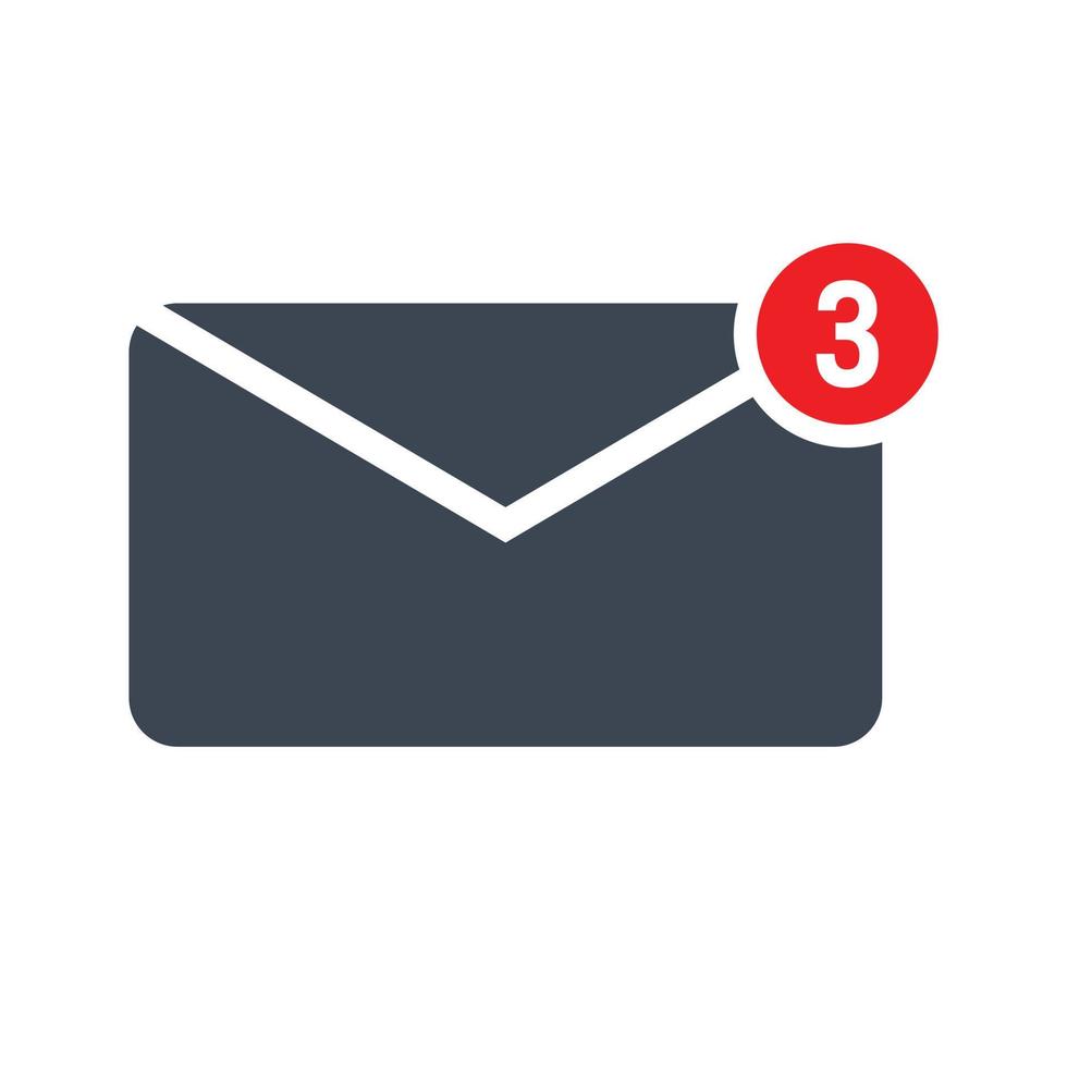 Email notification icon vector