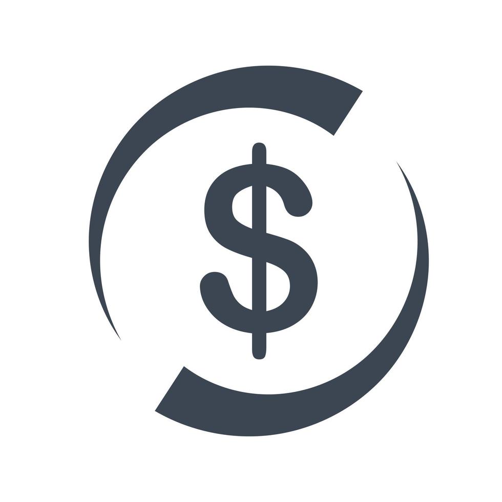 Currency exchange icon vector