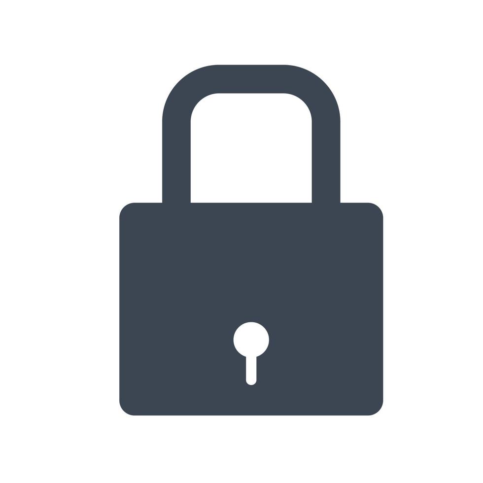 Locker security icon vector