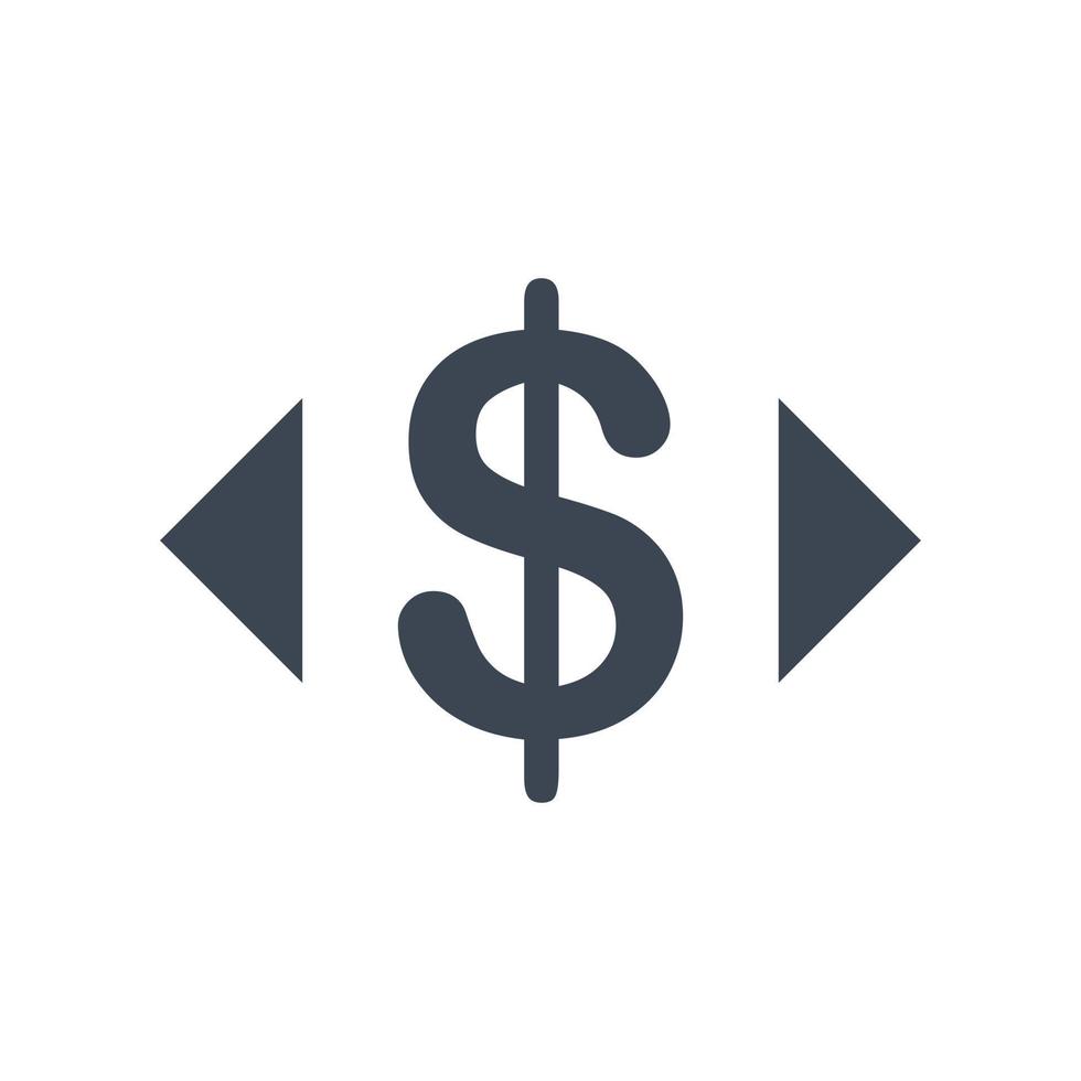 Currency exchange icon vector