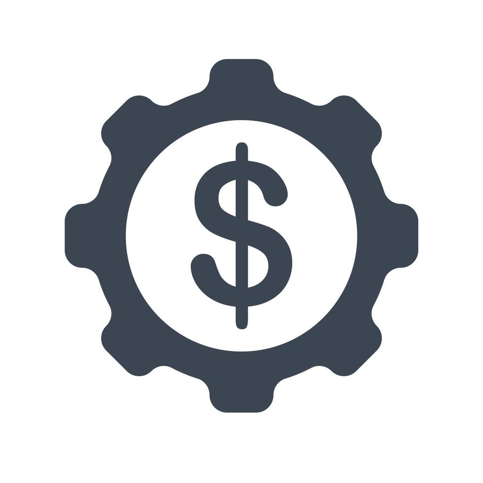 Currency management icon vector