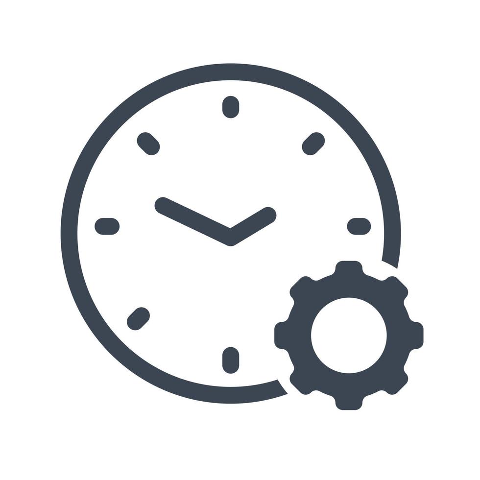 Time management icon vector