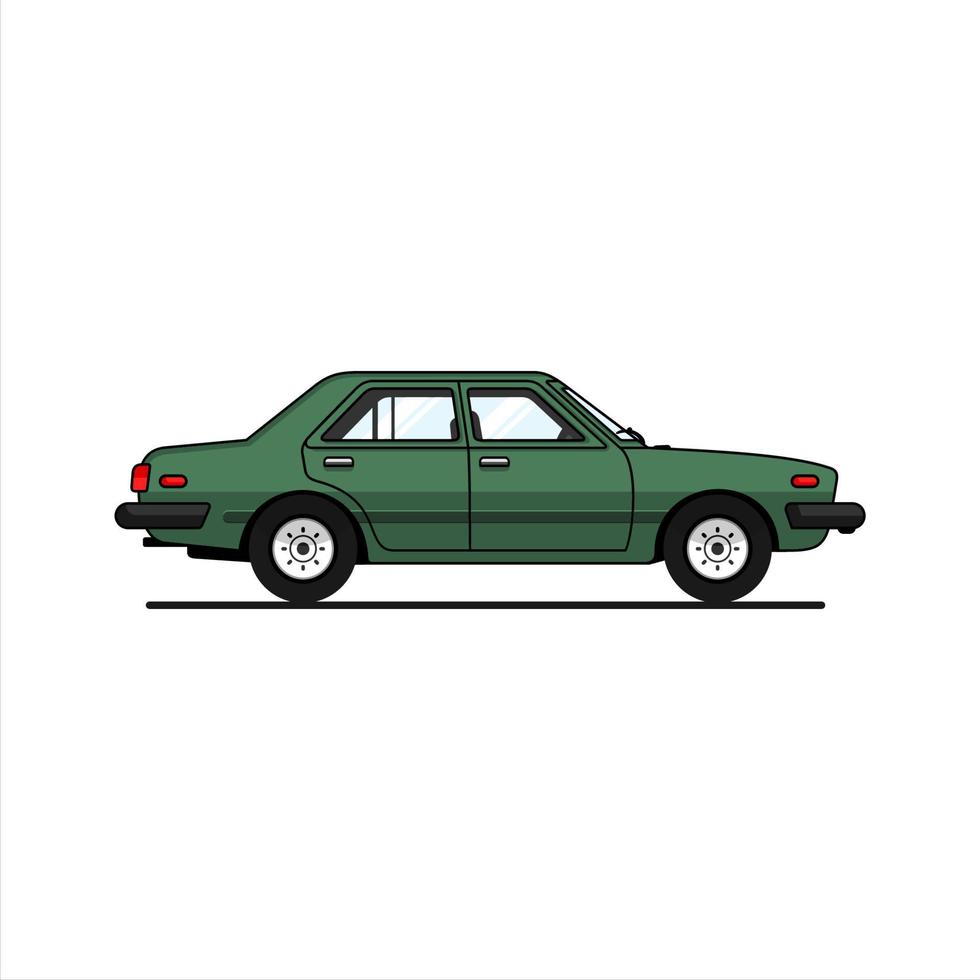 diseño plano de vector de coche clásico