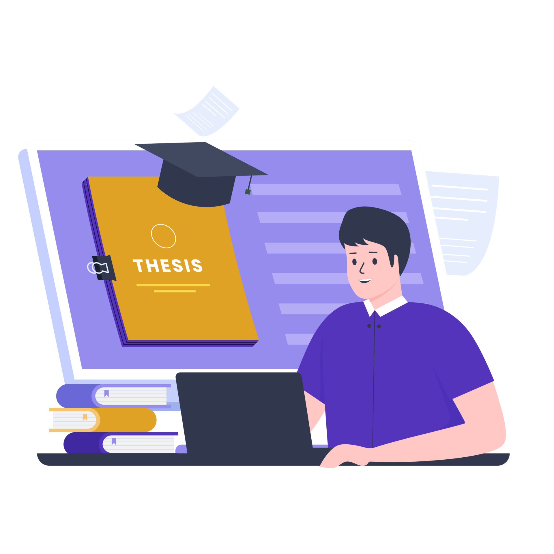 thesis vector art