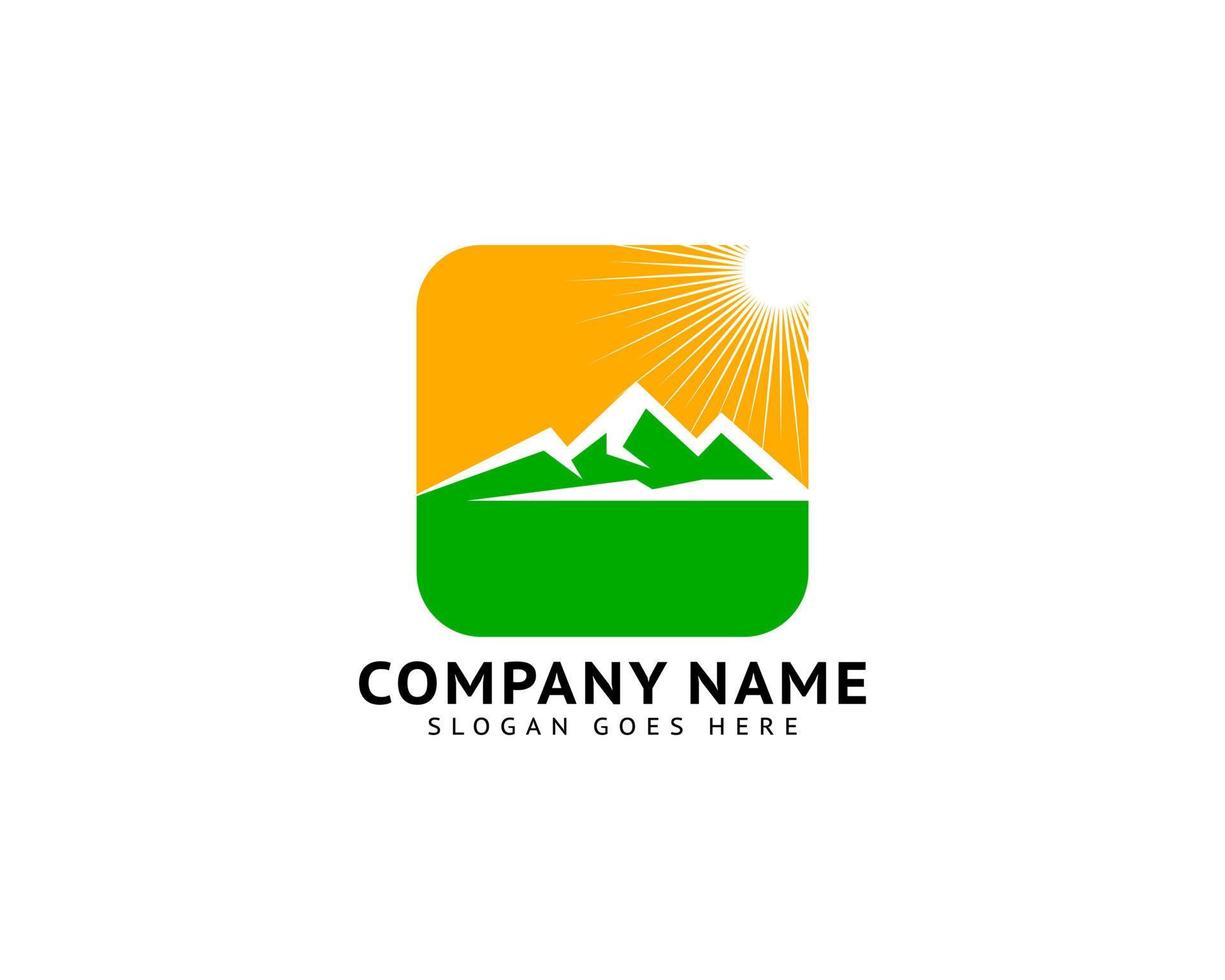 Mountains Logo Design Vector Template