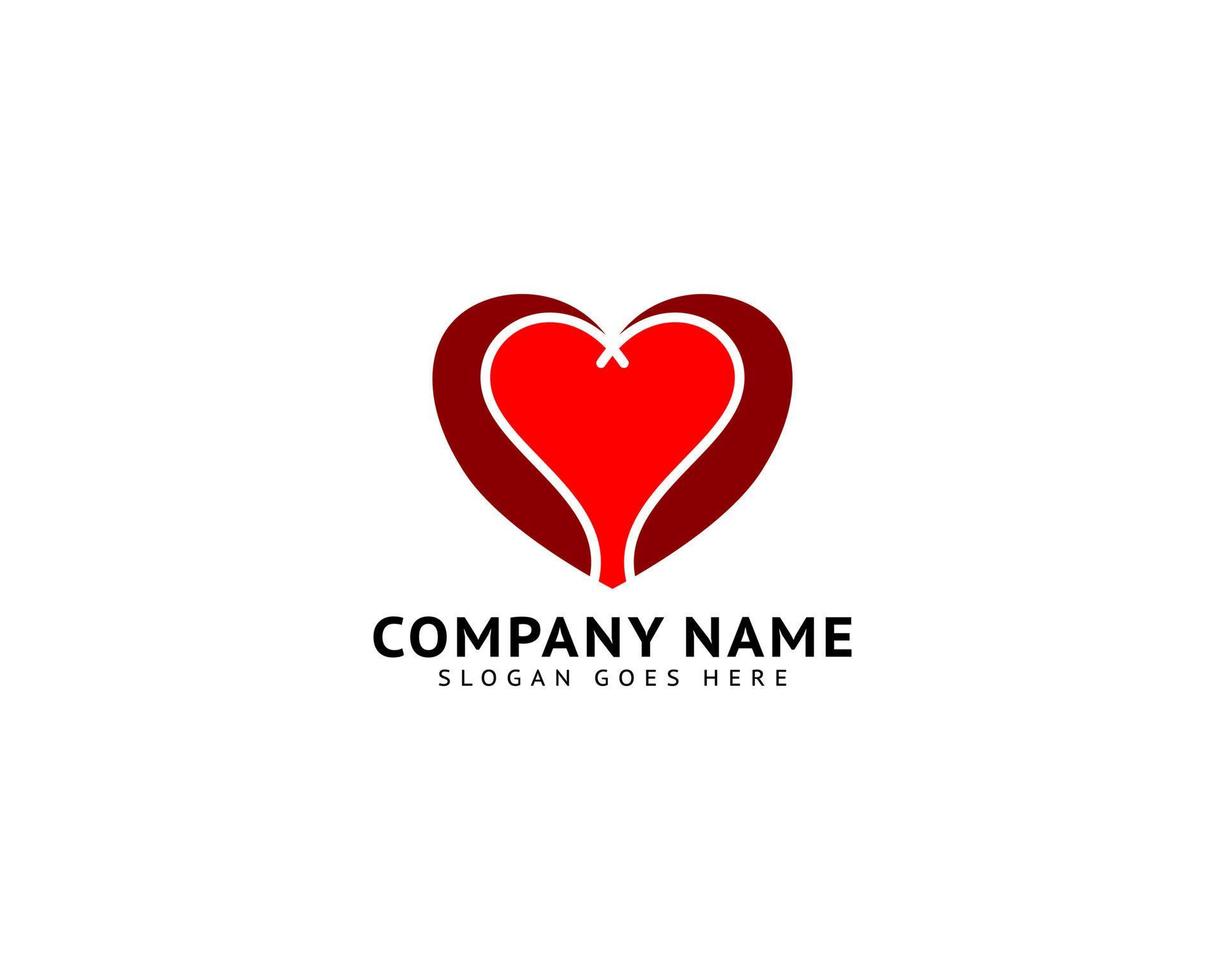Heart Love Logo Template Vector Icon Design