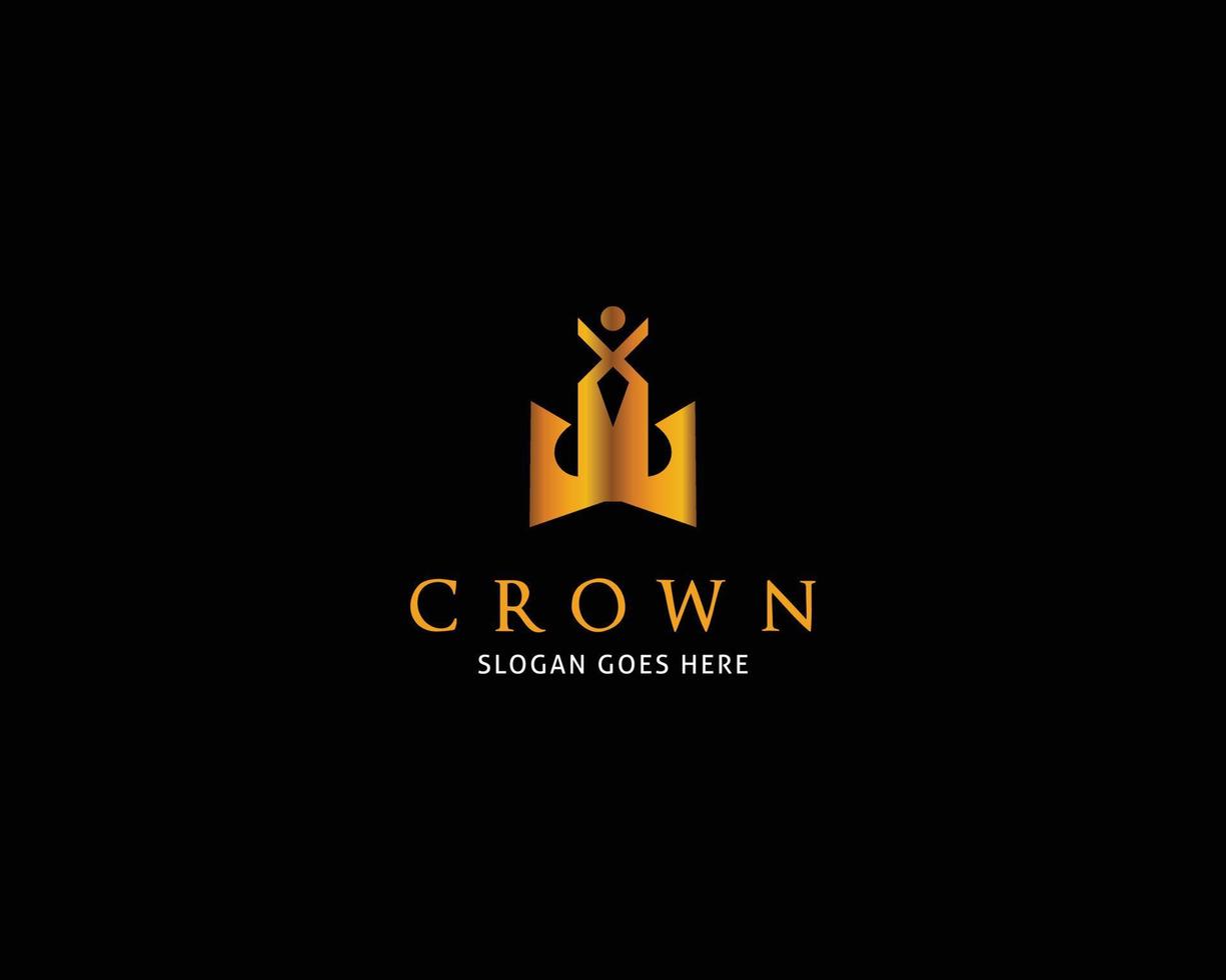 Crown Logo Template Vector Icon Illustration Design
