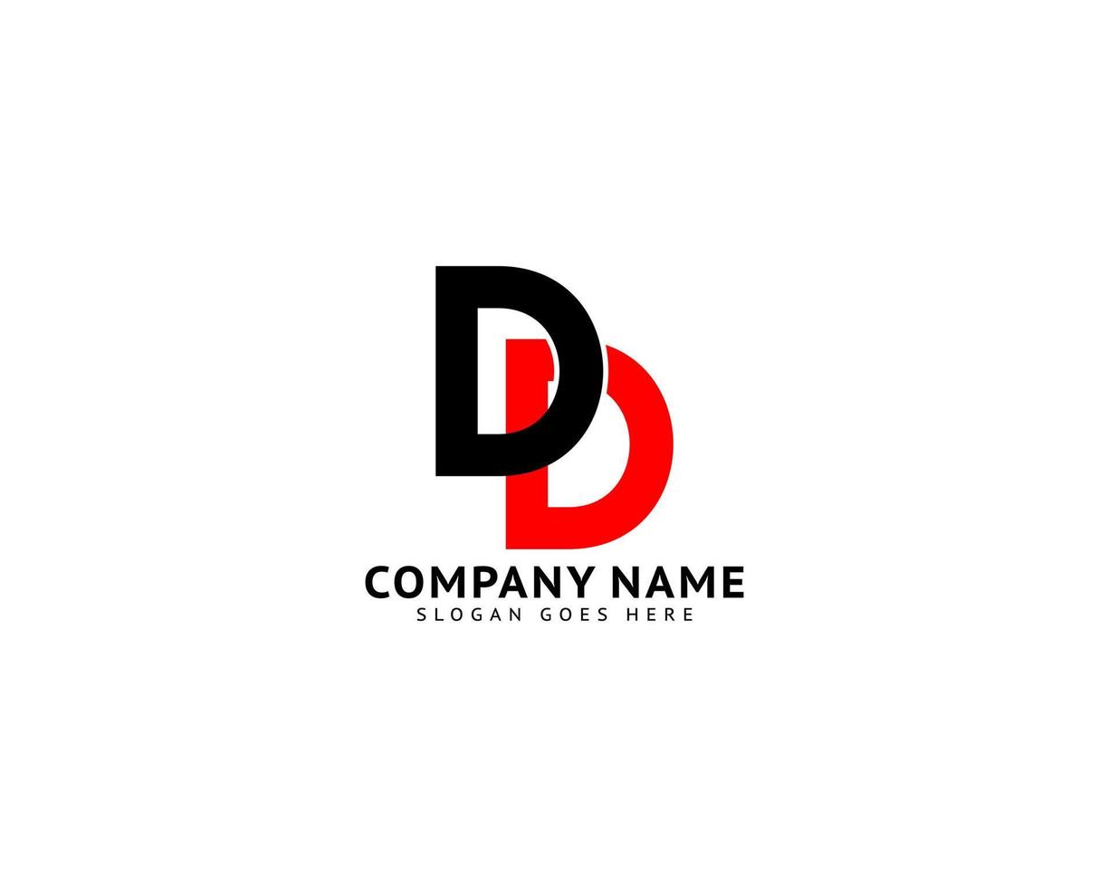 Initial Letter DD Logo Template Design vector