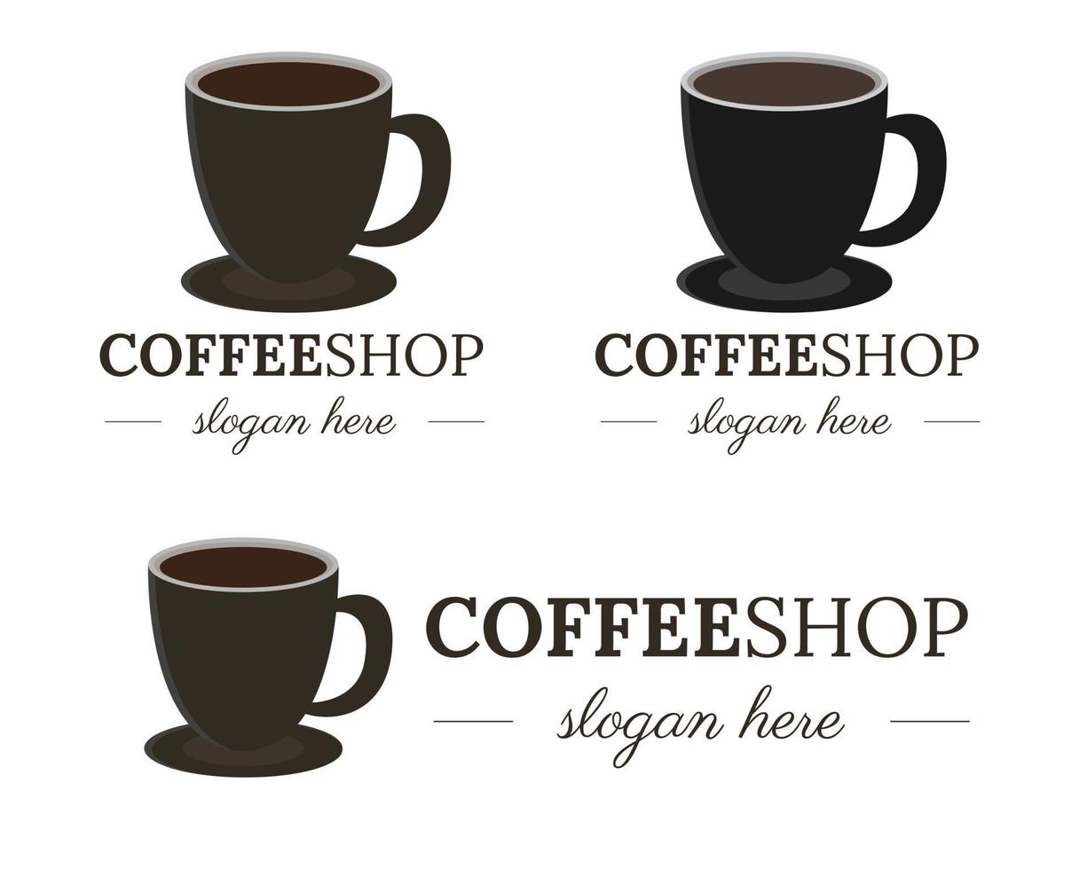 Coffee logo template vector Illustration design.