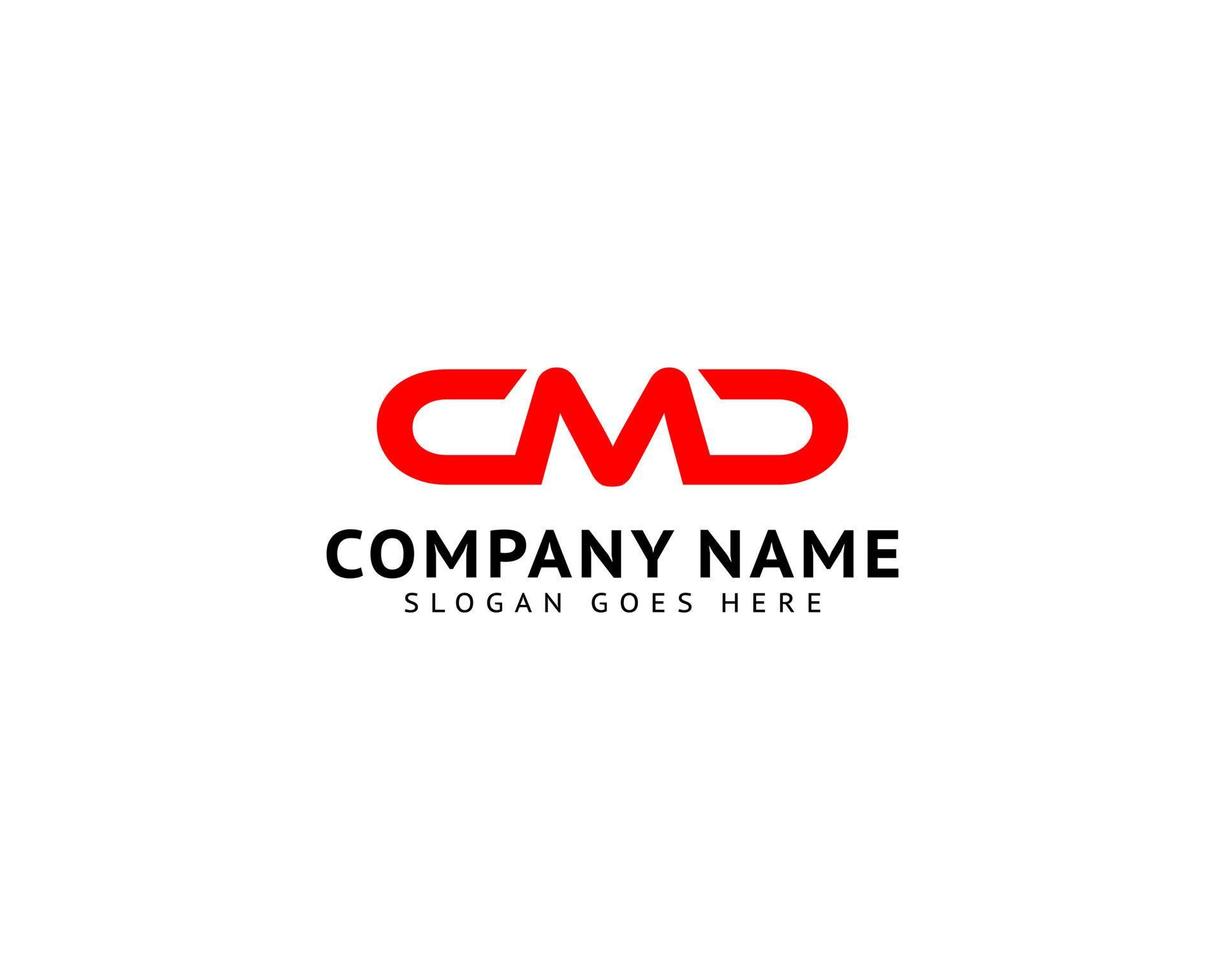 Initial Letter CMD Logo Template Design vector