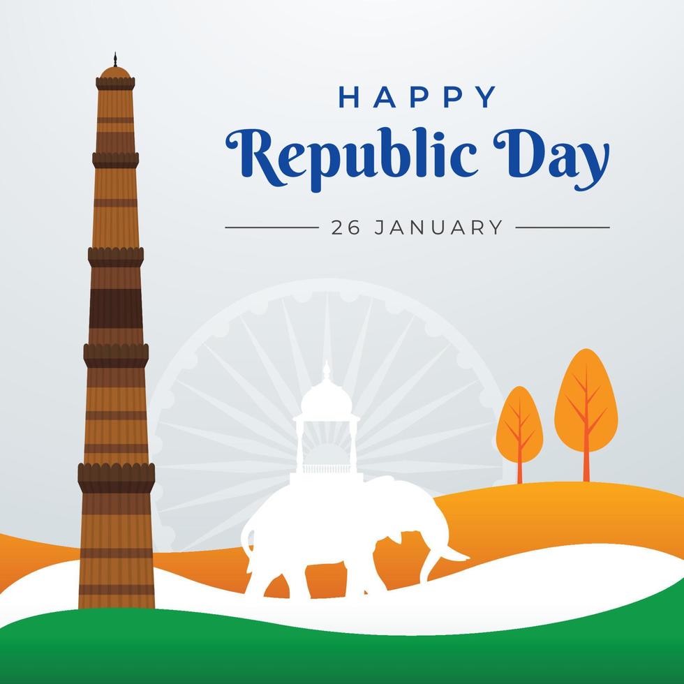 Republic Day of India, 26th January at Kutub Minar Delhi ...