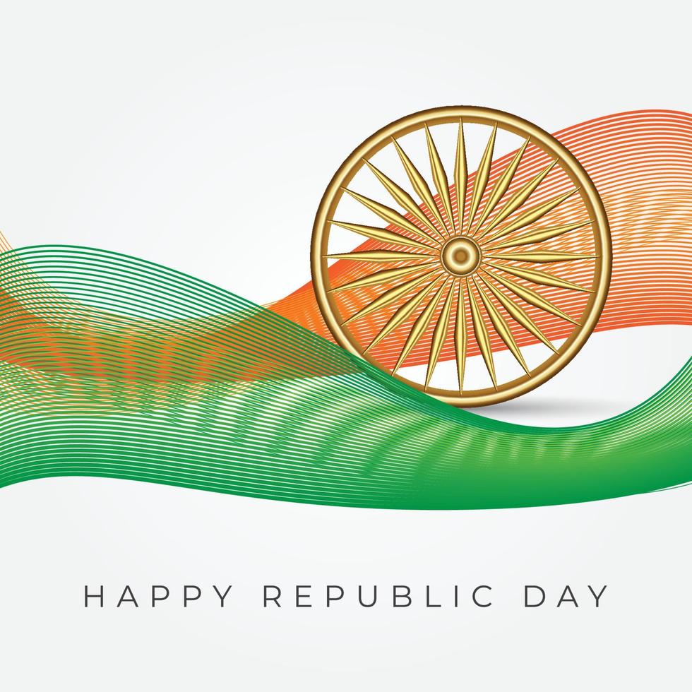 Republic Day of India, 26th January vector