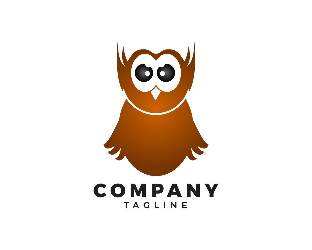 Owl logo vector icon illustration