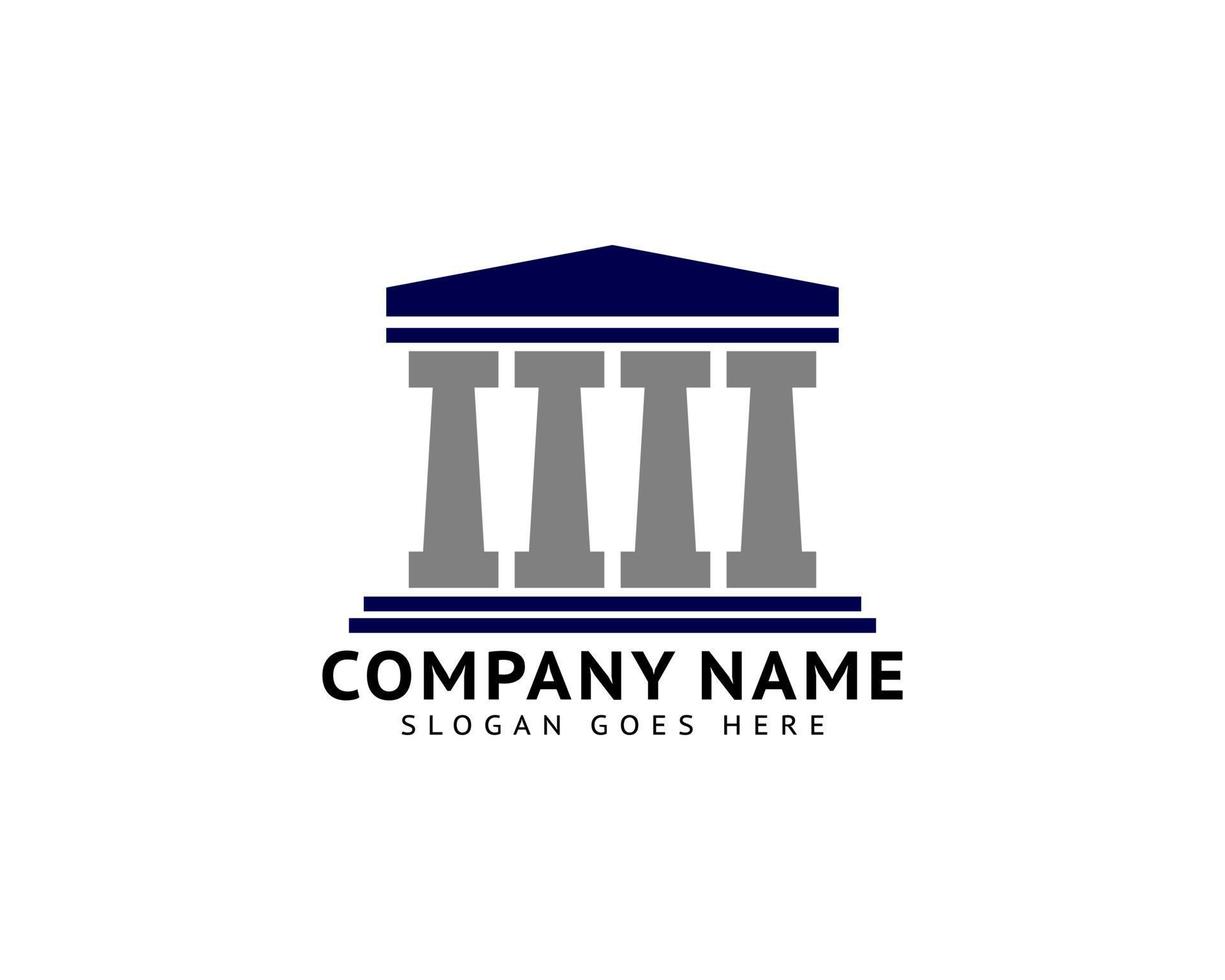 Law Firm Logo Template Design Vector