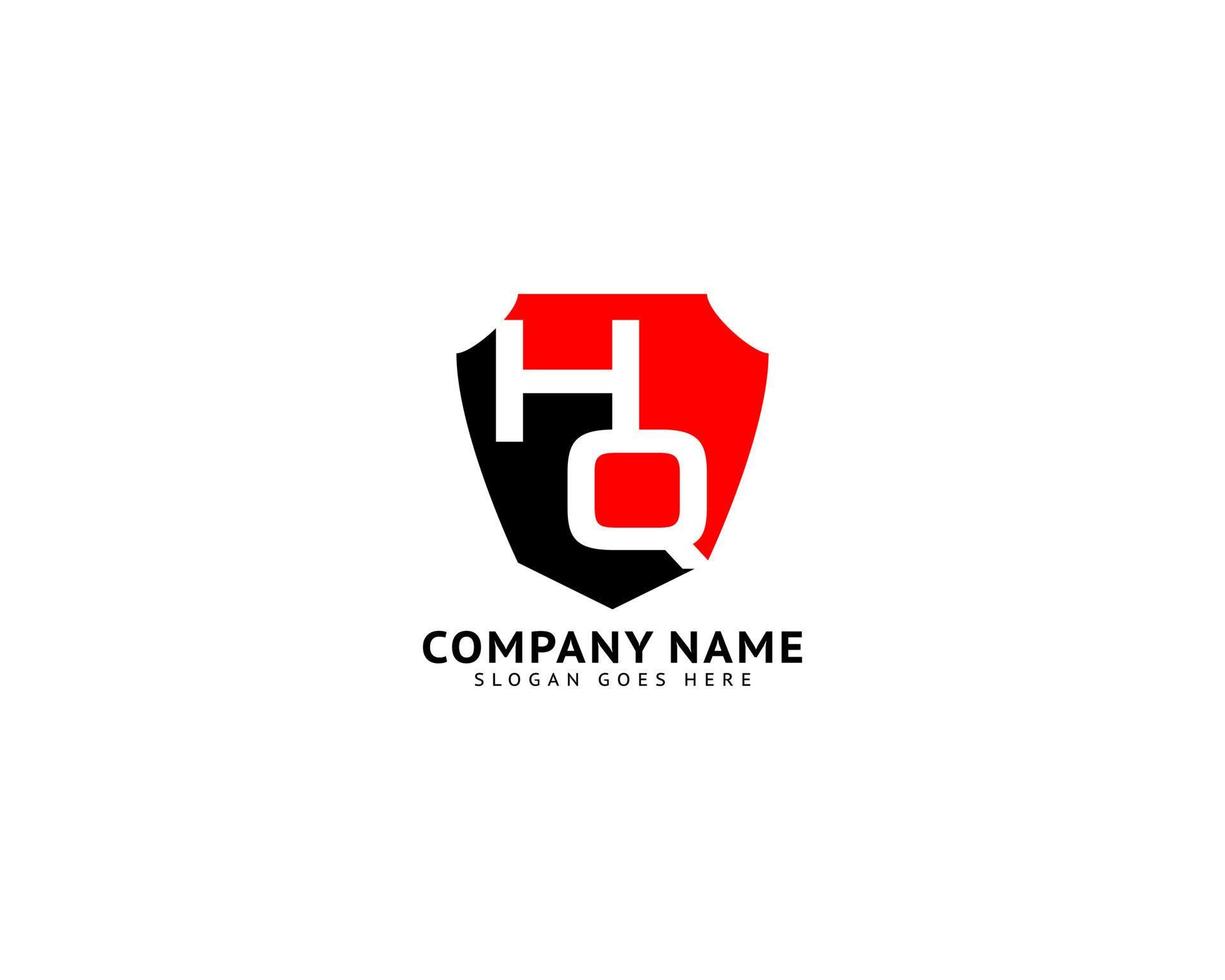 Initial Letter HQ Logo Template Design vector