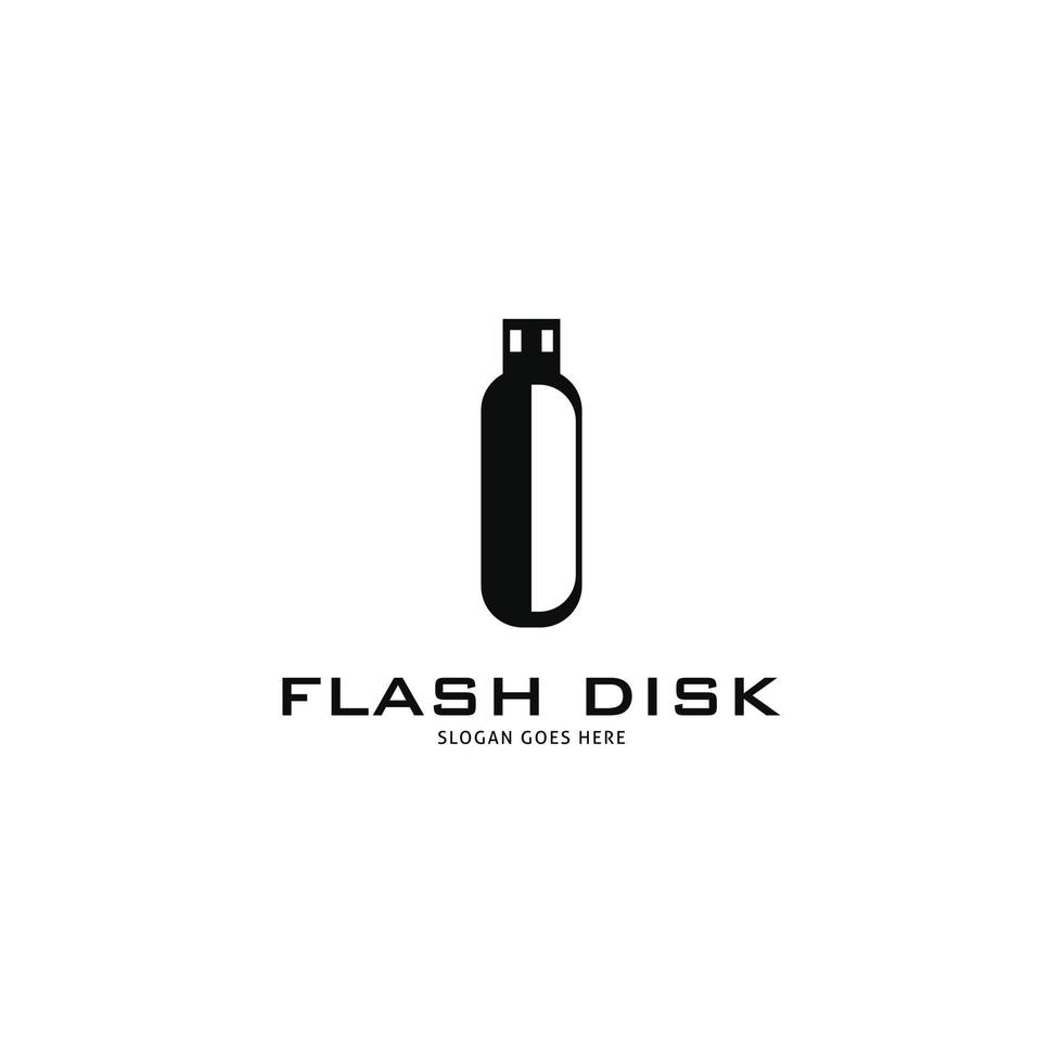 USB Flash Drive Stick Memory Icon Vector Logo Template Illustration Design