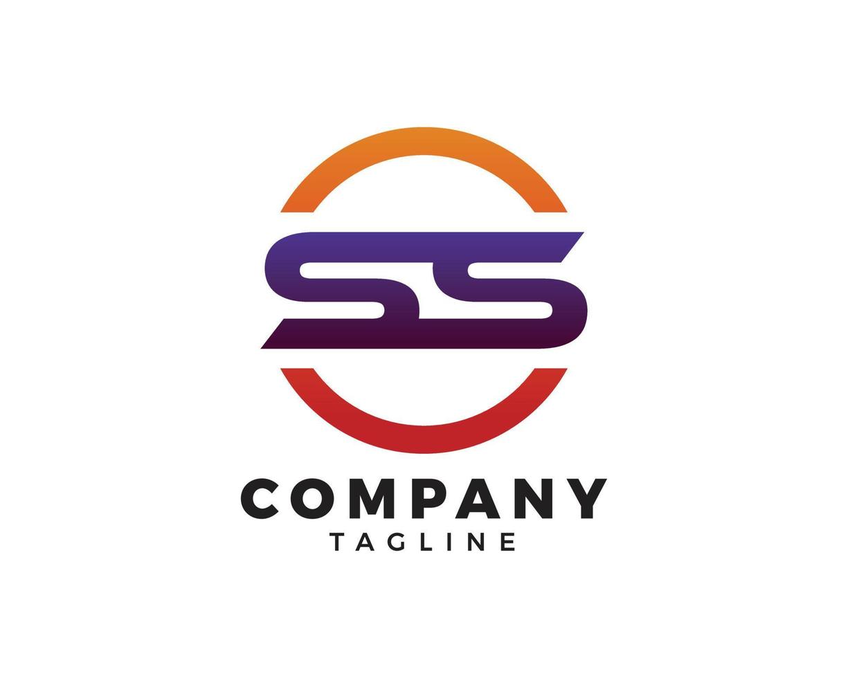 Initial Letter SS Logo Template Design vector