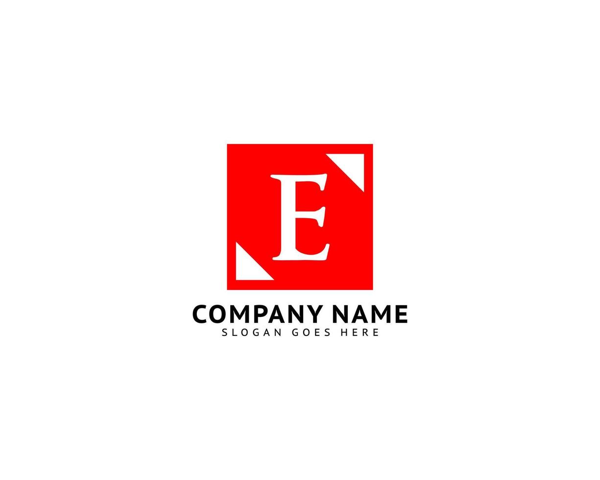 Initial Letter E Logo Template Design vector