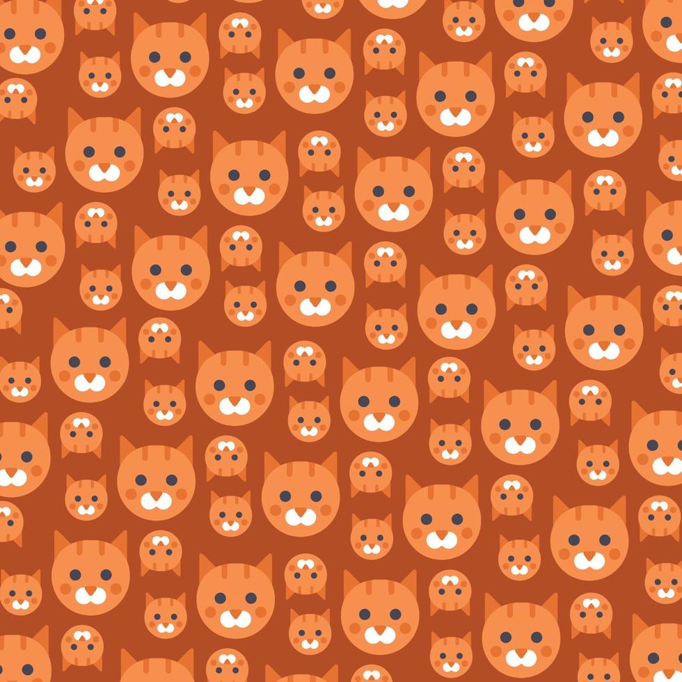 cute animals doodle pattern vector background image and use it as your wallpaper, poster and banner design