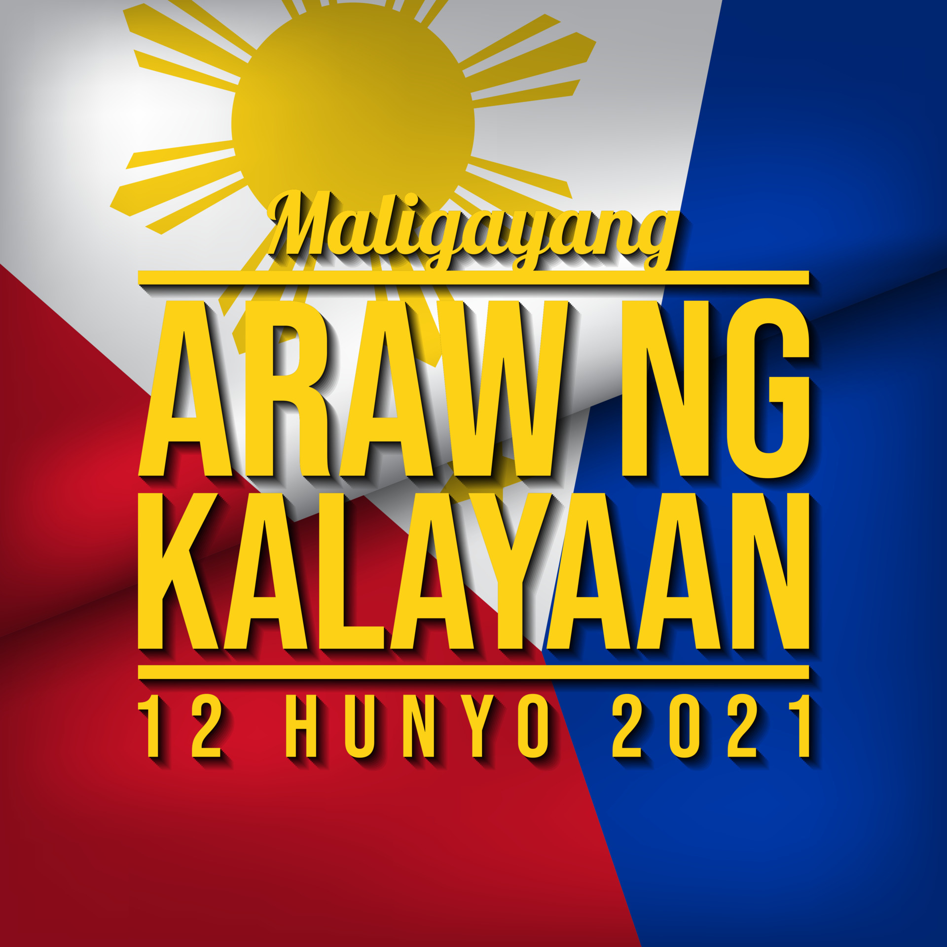 Philippines Independence Day Background Design. Vector Illustration