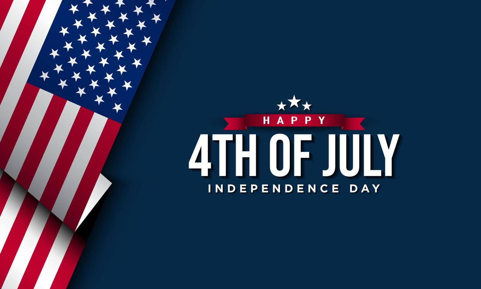 United States Independence Day Background Design. Fourth of July. vector