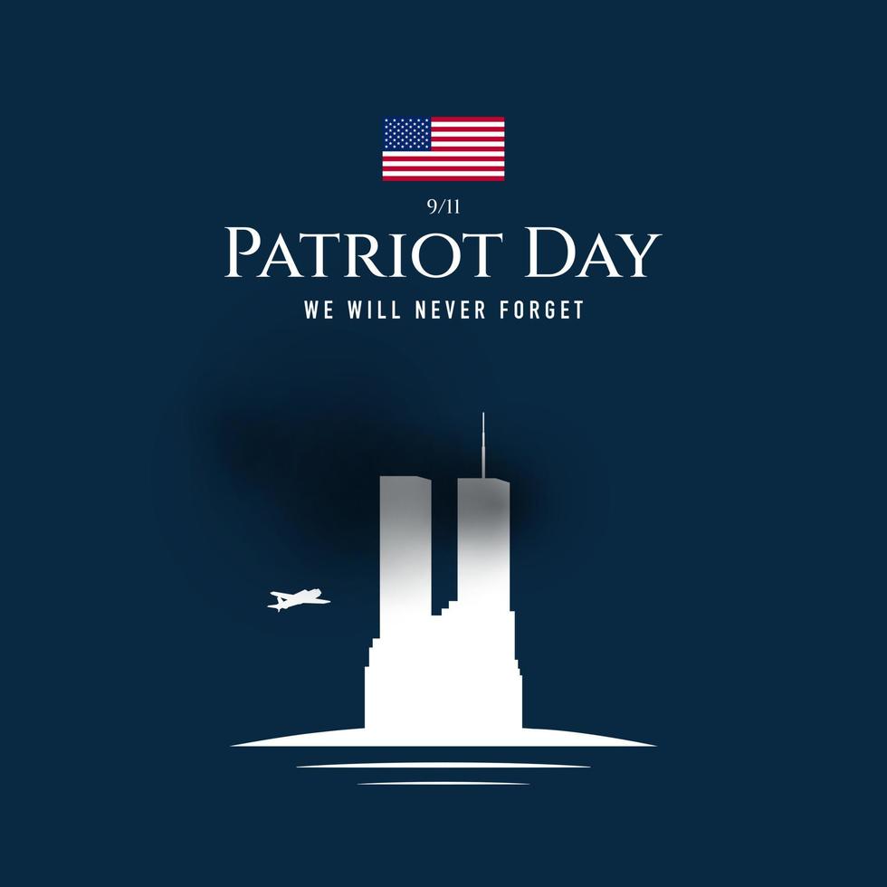 Patriot Day Background Design. Vector Illustration.