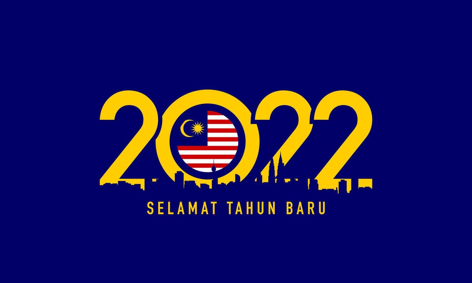 2022 Happy New Year Background Design. Vector Illustration.