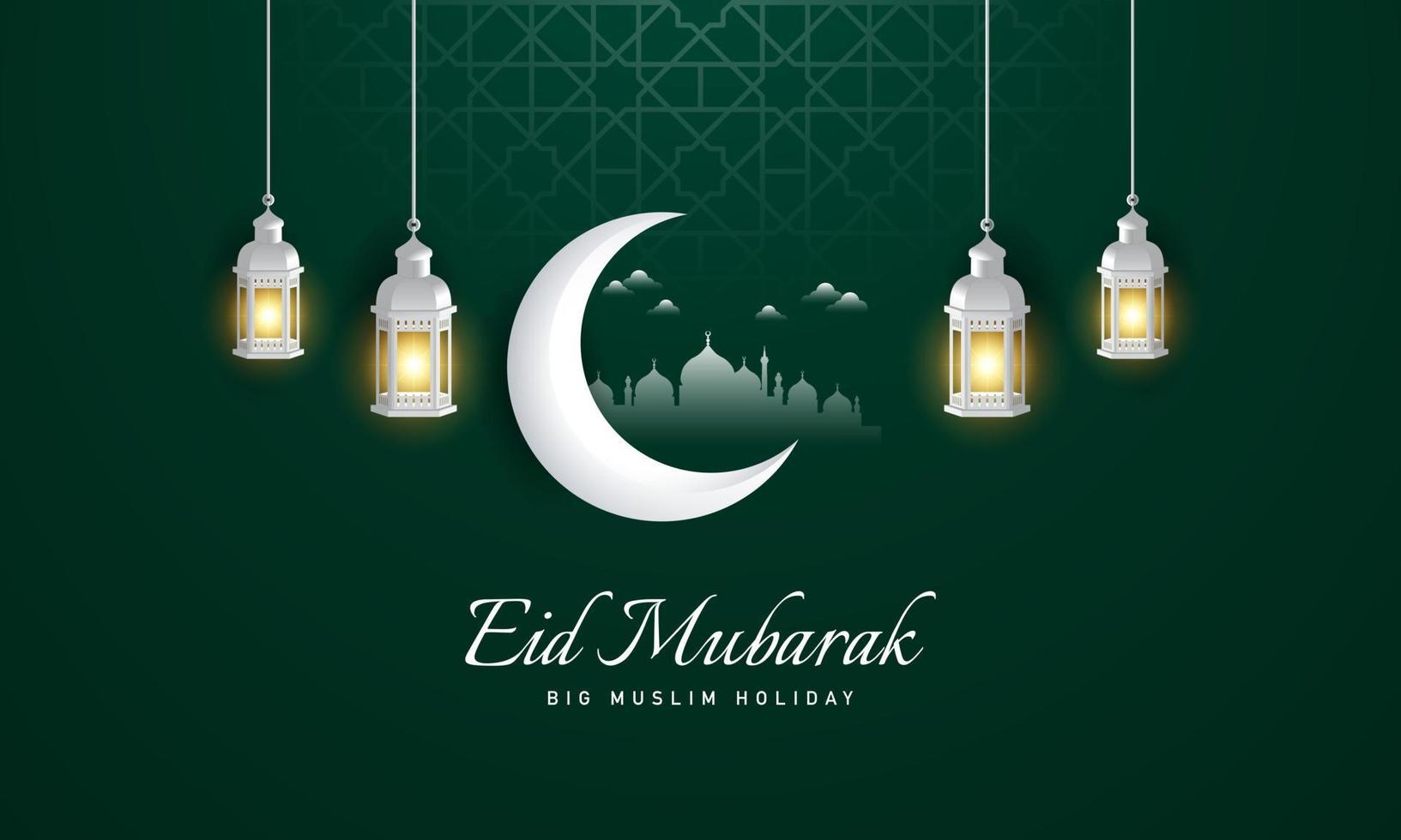 diseño de fondo de eid mubarak. ilustración vectorial vector