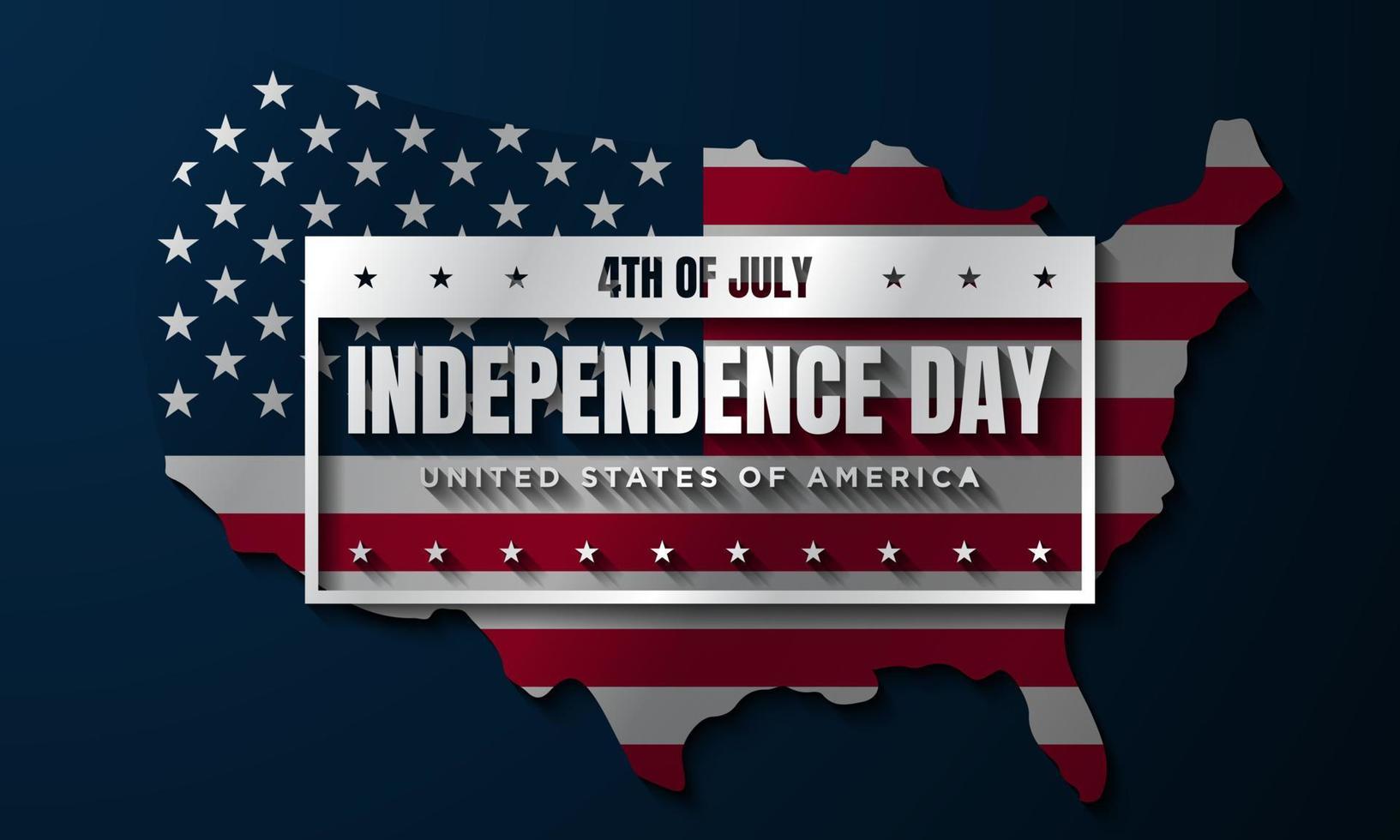 United States Independence Day Background Design. Fourth of July. vector