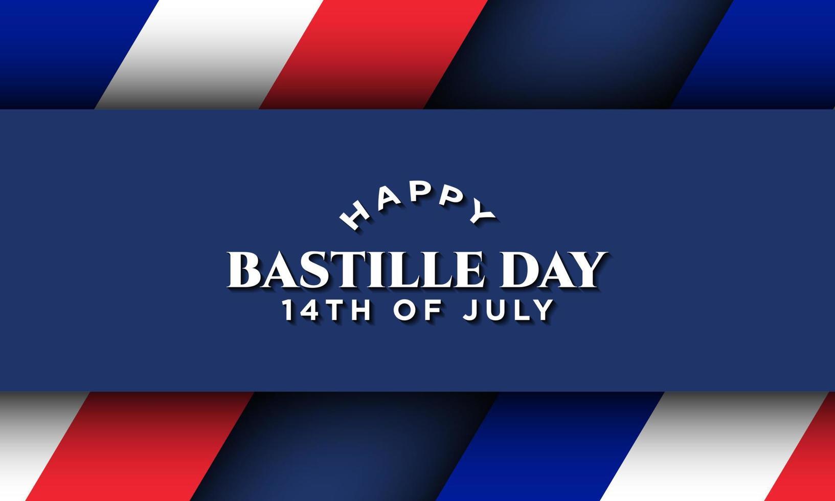 Bastille Day Background Design. 14th of July. vector