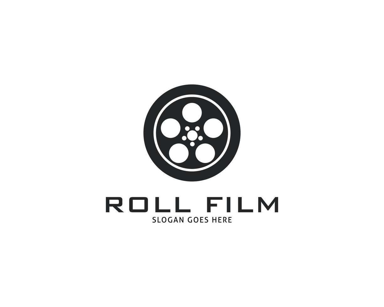 Filmstrip Logo Template Vector Illustration Design