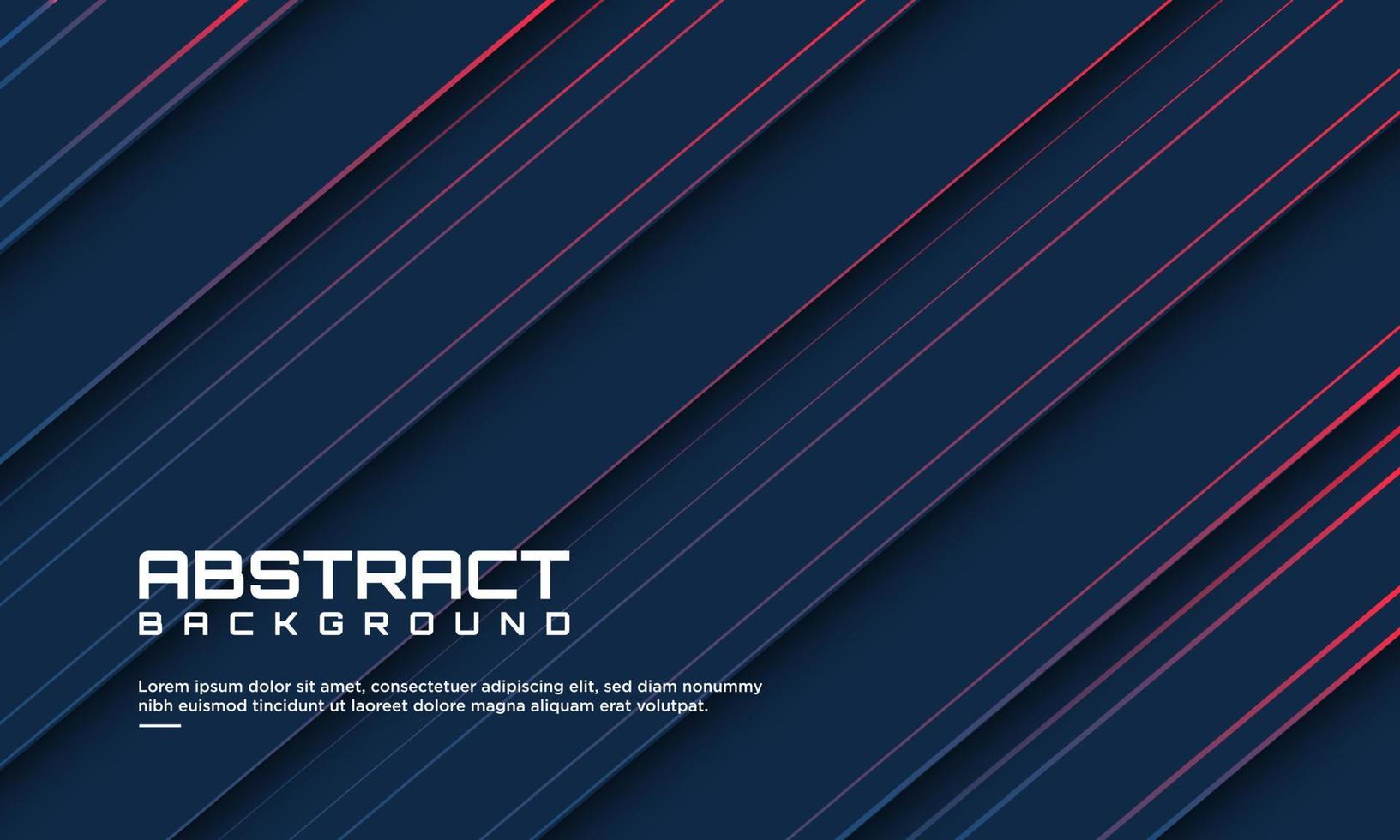 Abstract Background with Red Line on Blue Background. vector