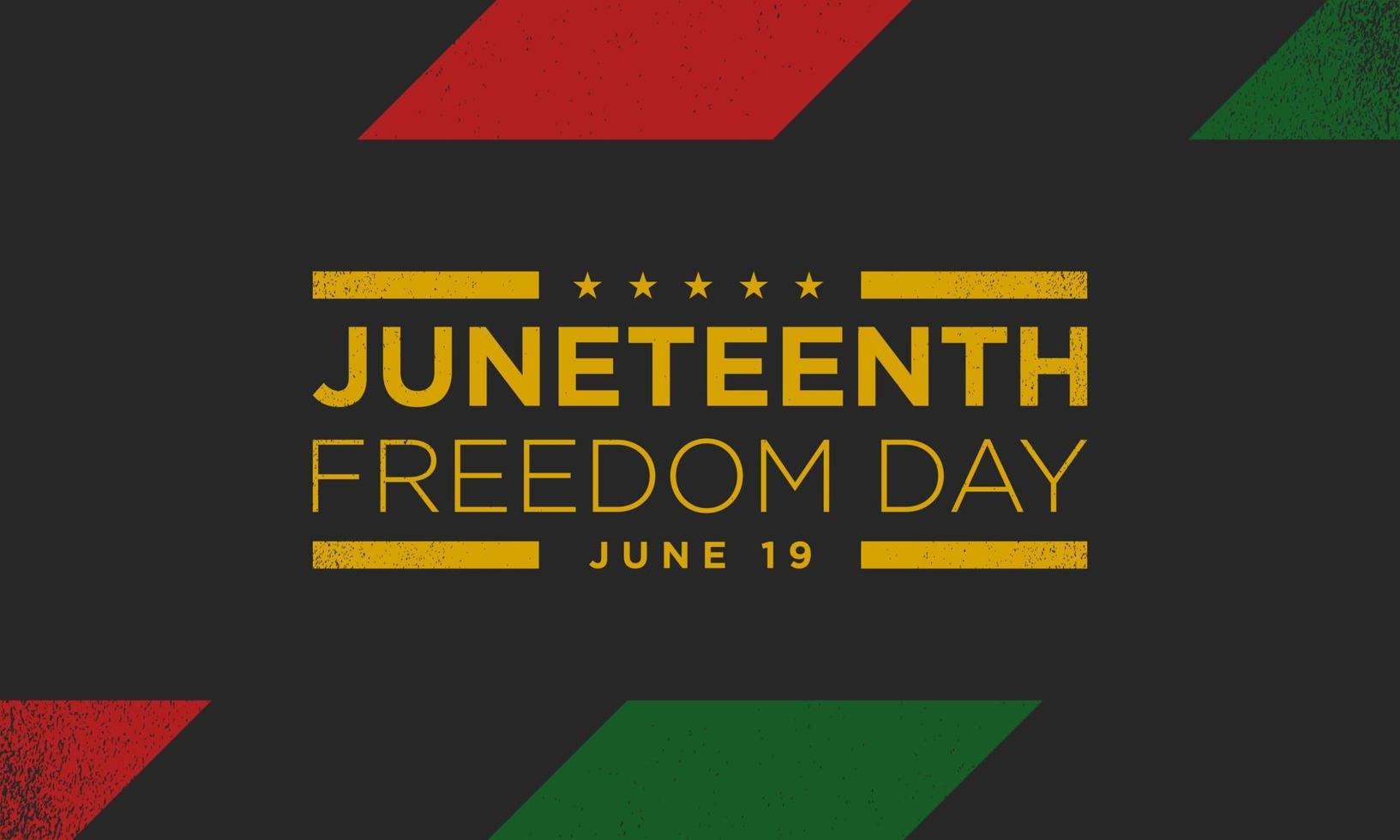 Juneteenth Freedom Day Background Design. Vector Illustration.