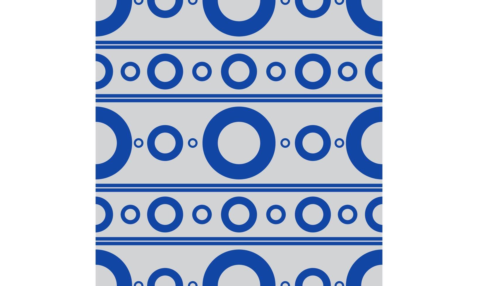 Simple Blue Circle Seamless Pattern. vector