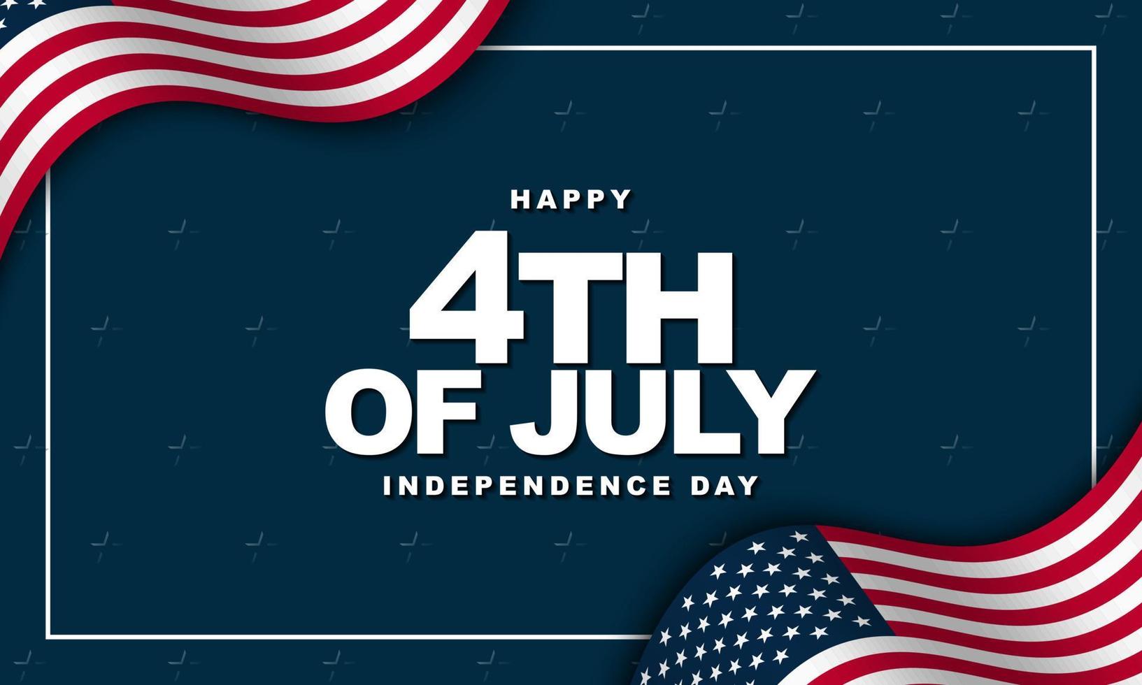 United States Independence Day Background Design. Fourth of July. vector