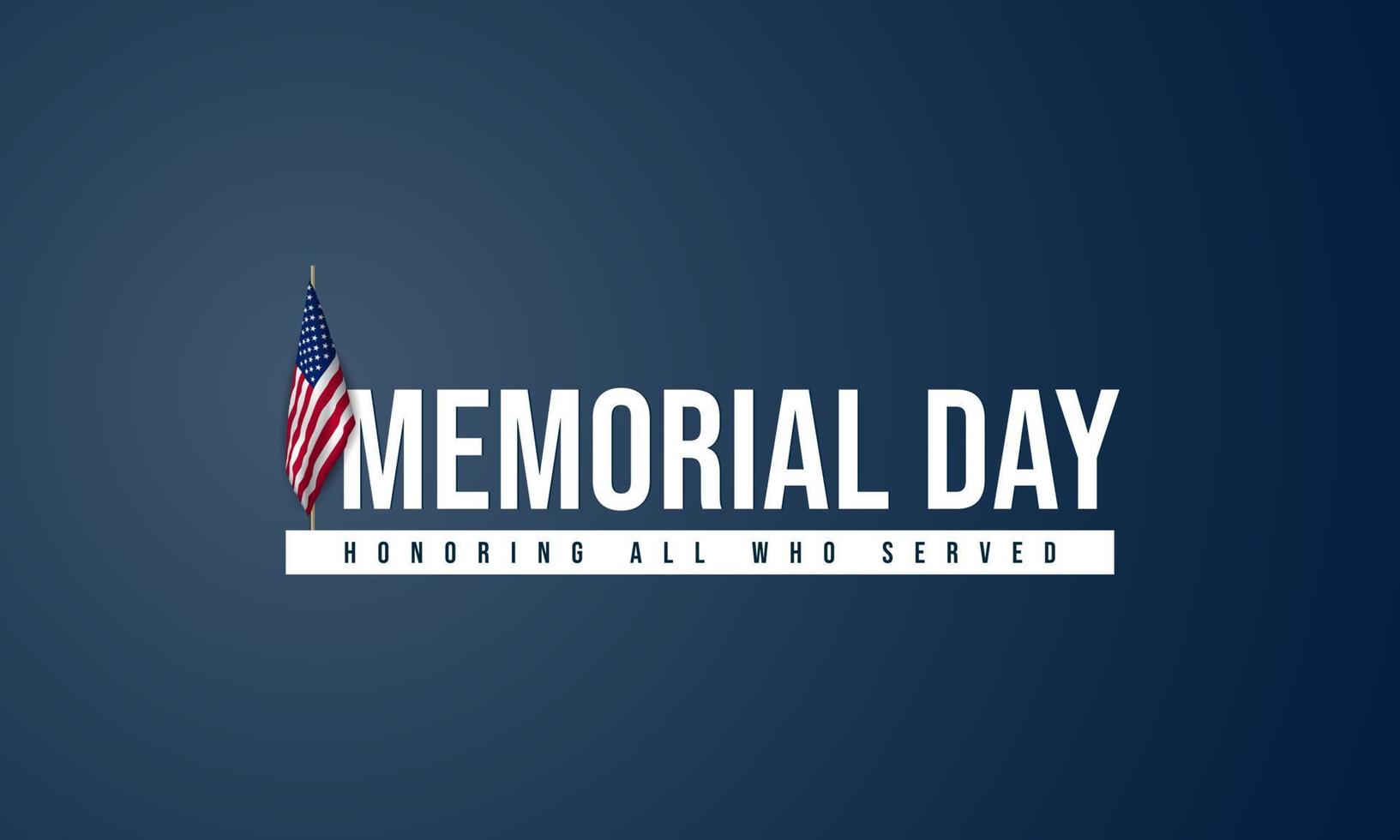 Memorial Day Background Design. Vector Illustration.