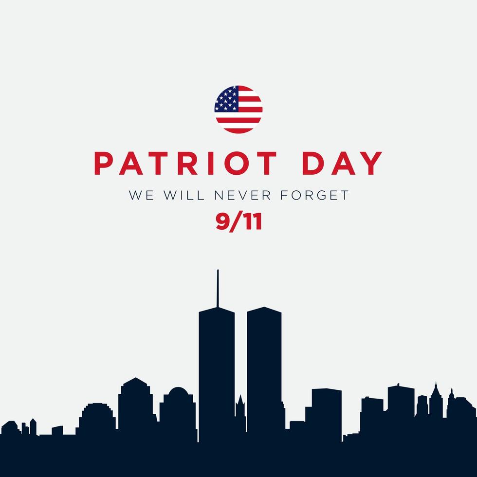 Patriot Day Background Design. Vector Illustration.