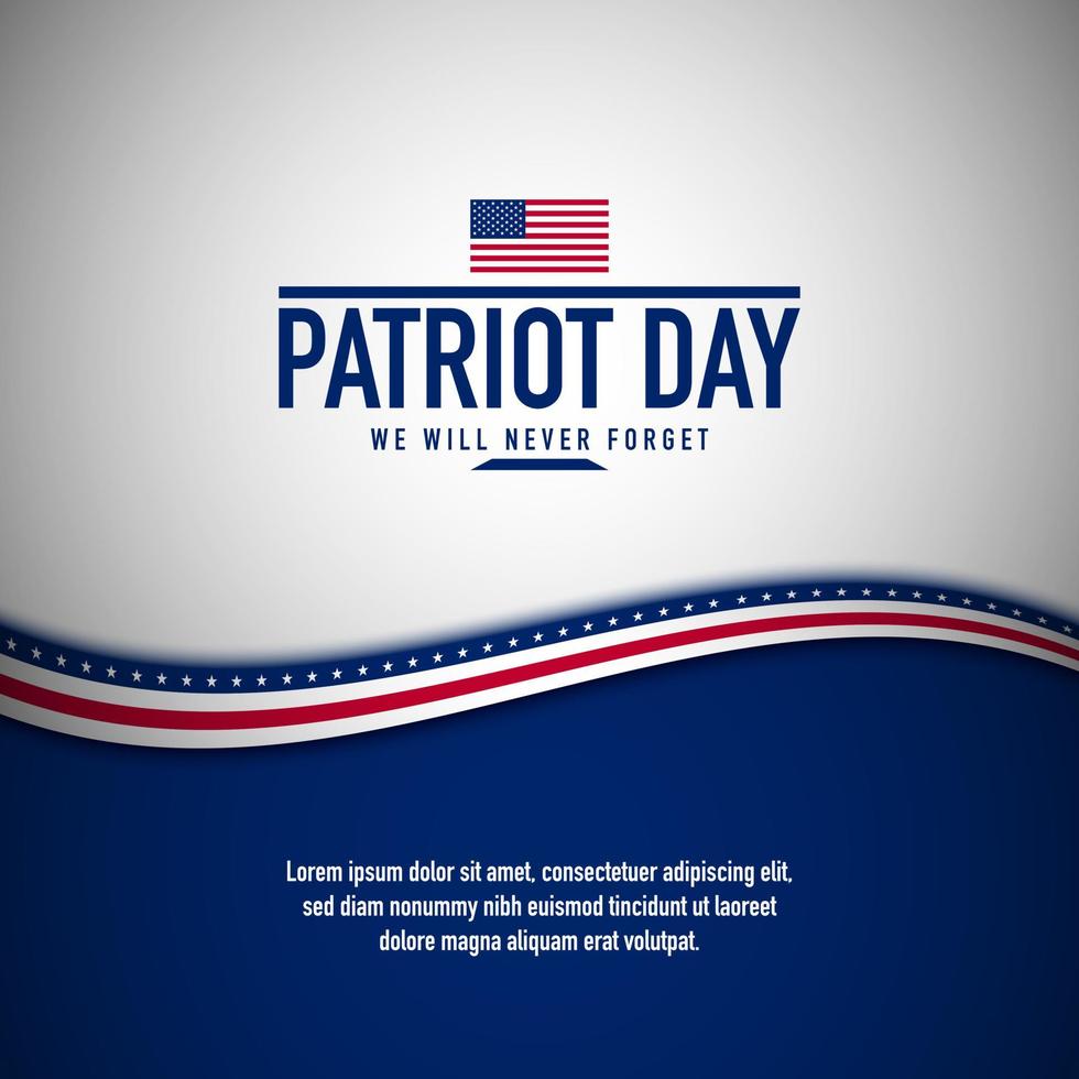 Patriot Day Background Design. Vector Illustration.