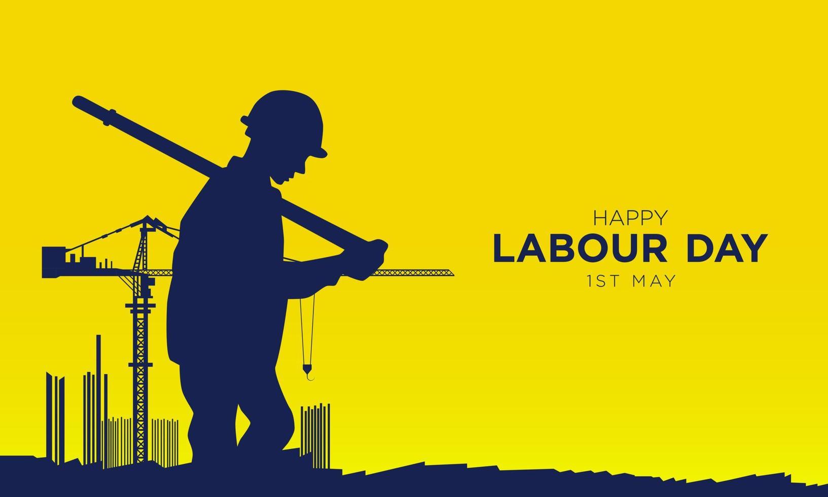 Labour Day Background Design. Vector Illustration