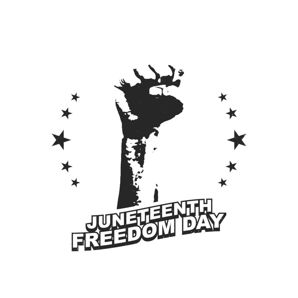 Juneteenth Freedom Day Background Design. Vector Illustration.