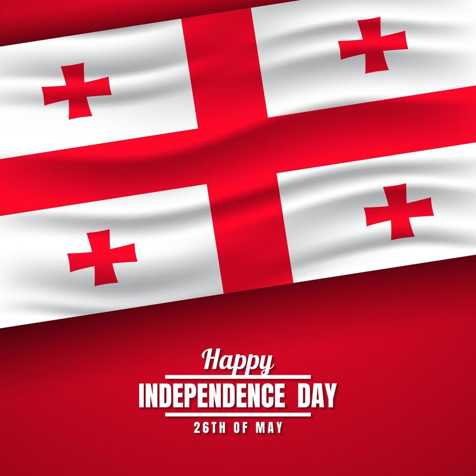 Georgia Independence Day Background Design. Vector Illustration.