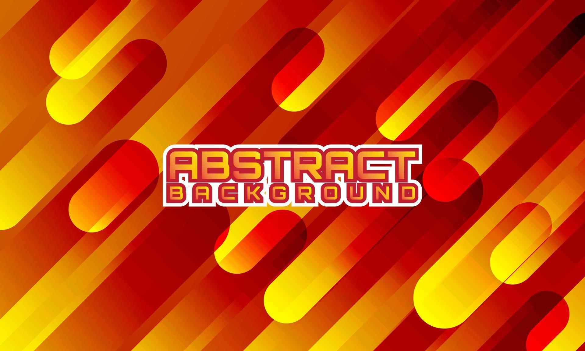 Vector Illustration of Abstract Yellow and Red Background. 5309598