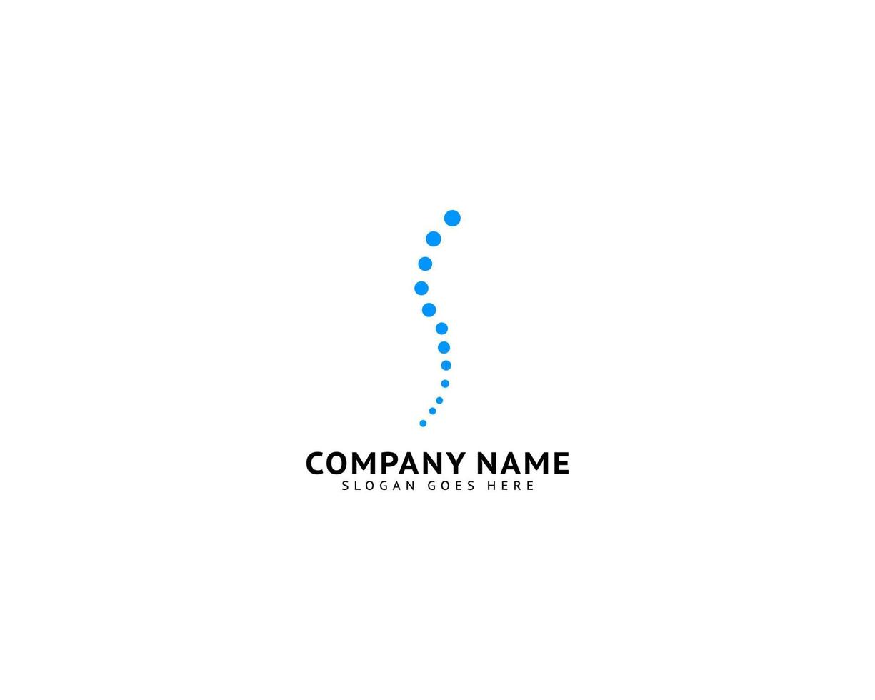 Chiropractic Concept Logo Design Template vector