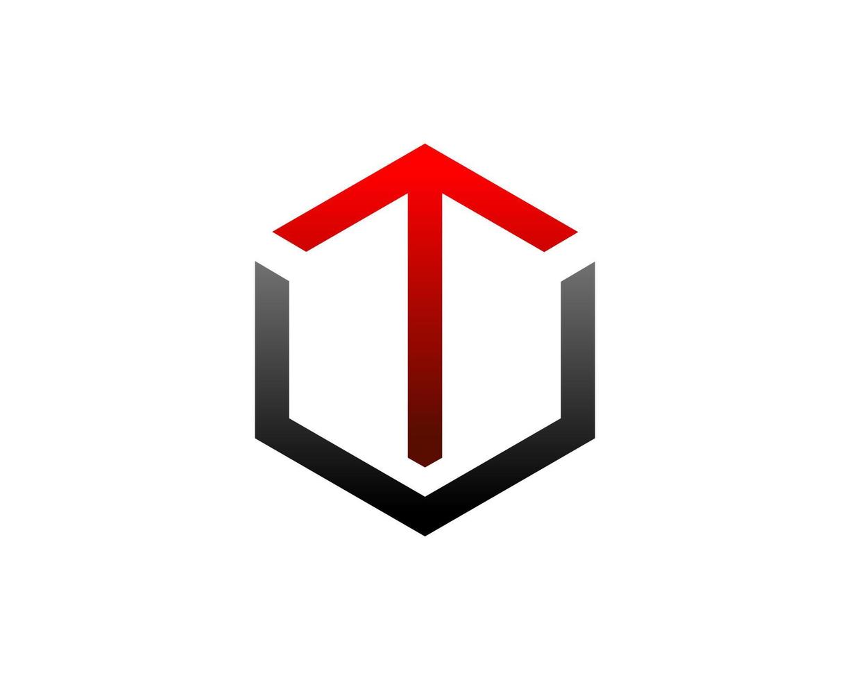 Initial Letter TV Logo Template Design vector